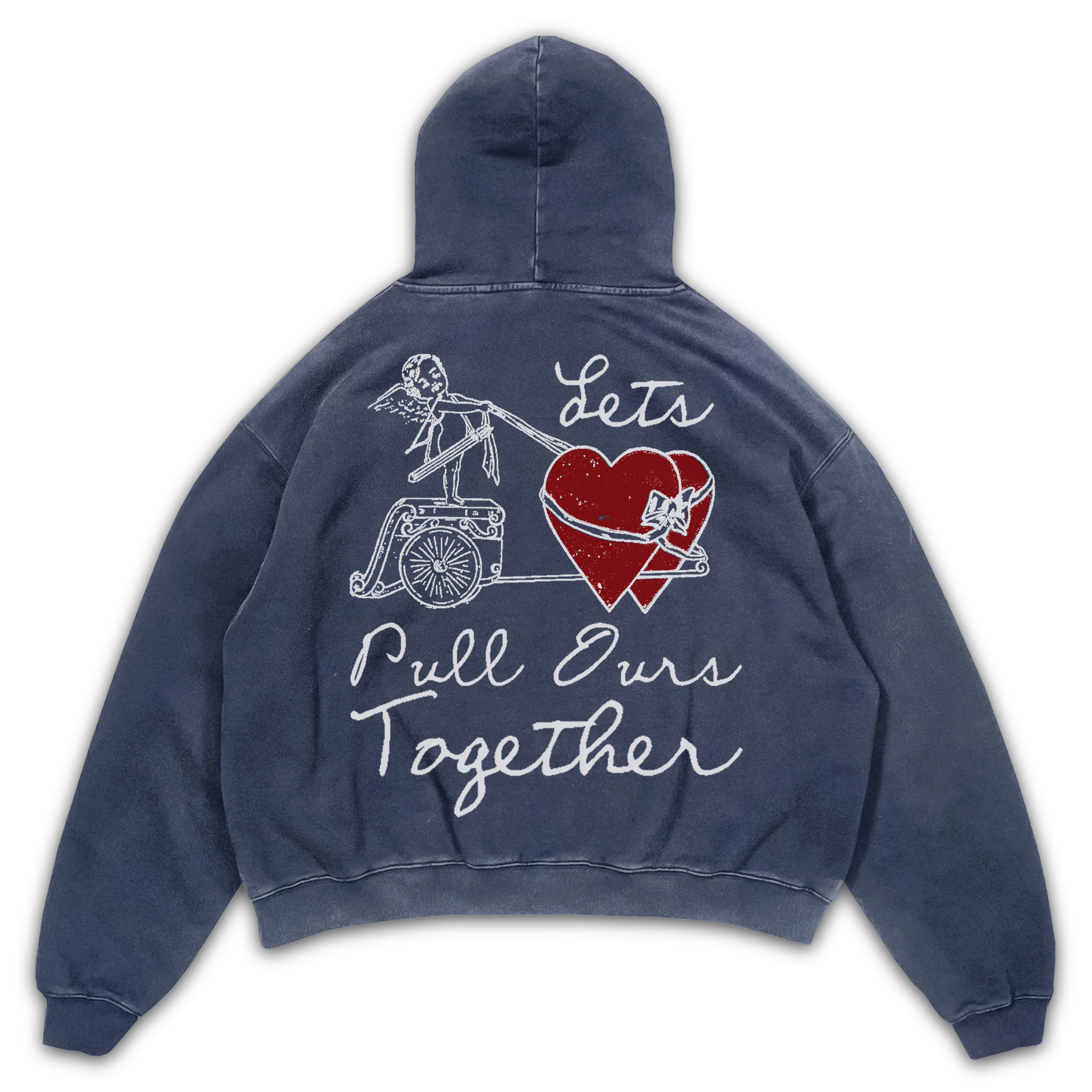 Pull Together Hoodie - Blue - Back