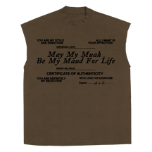 Pull Together Sleeveless Tee - Brown - Front