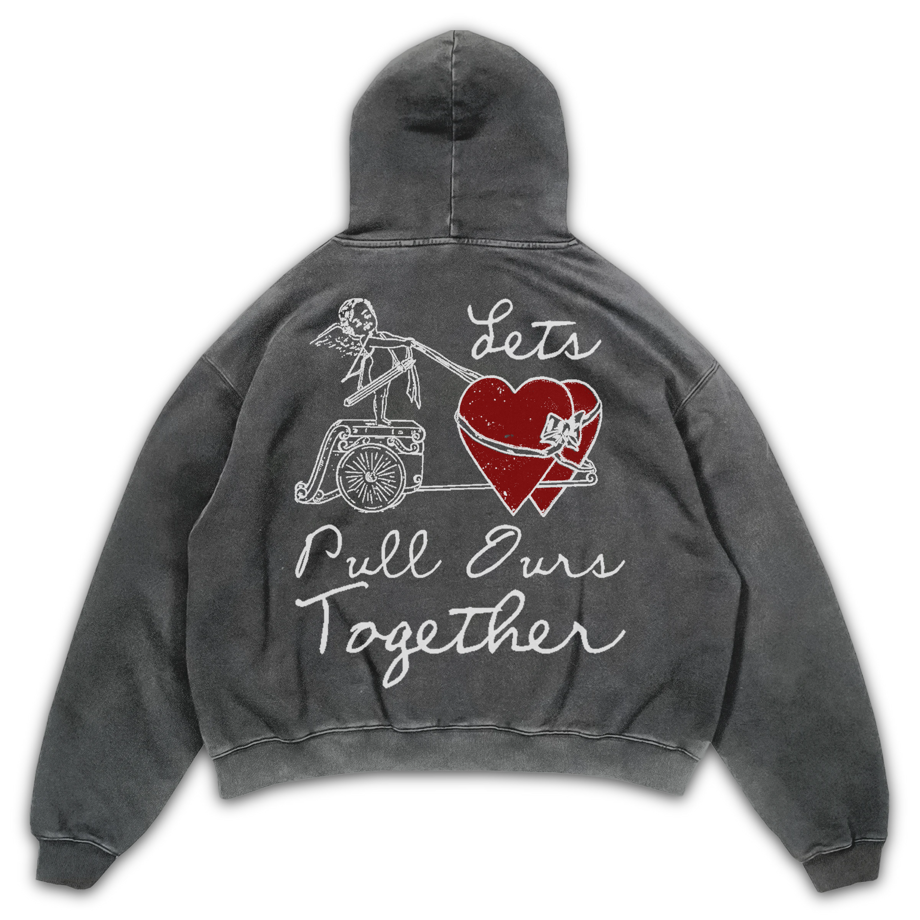 Pull Together Hoodie - Grey - Back