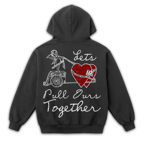 Pull Together Zip Up - Grey - Back