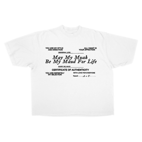 Pull Together Drop Tee - White - Front