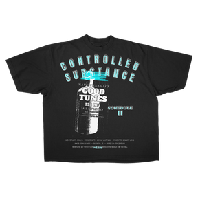 Schedule II Drop Tee - Black - Front