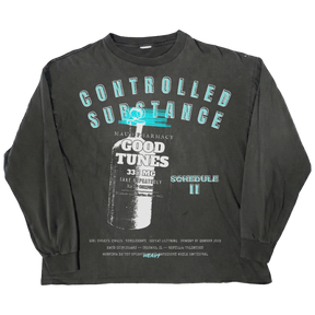 Schedule II L/S Tee - Black - Front