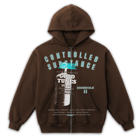Schedule II Zip Up - Brown - Front