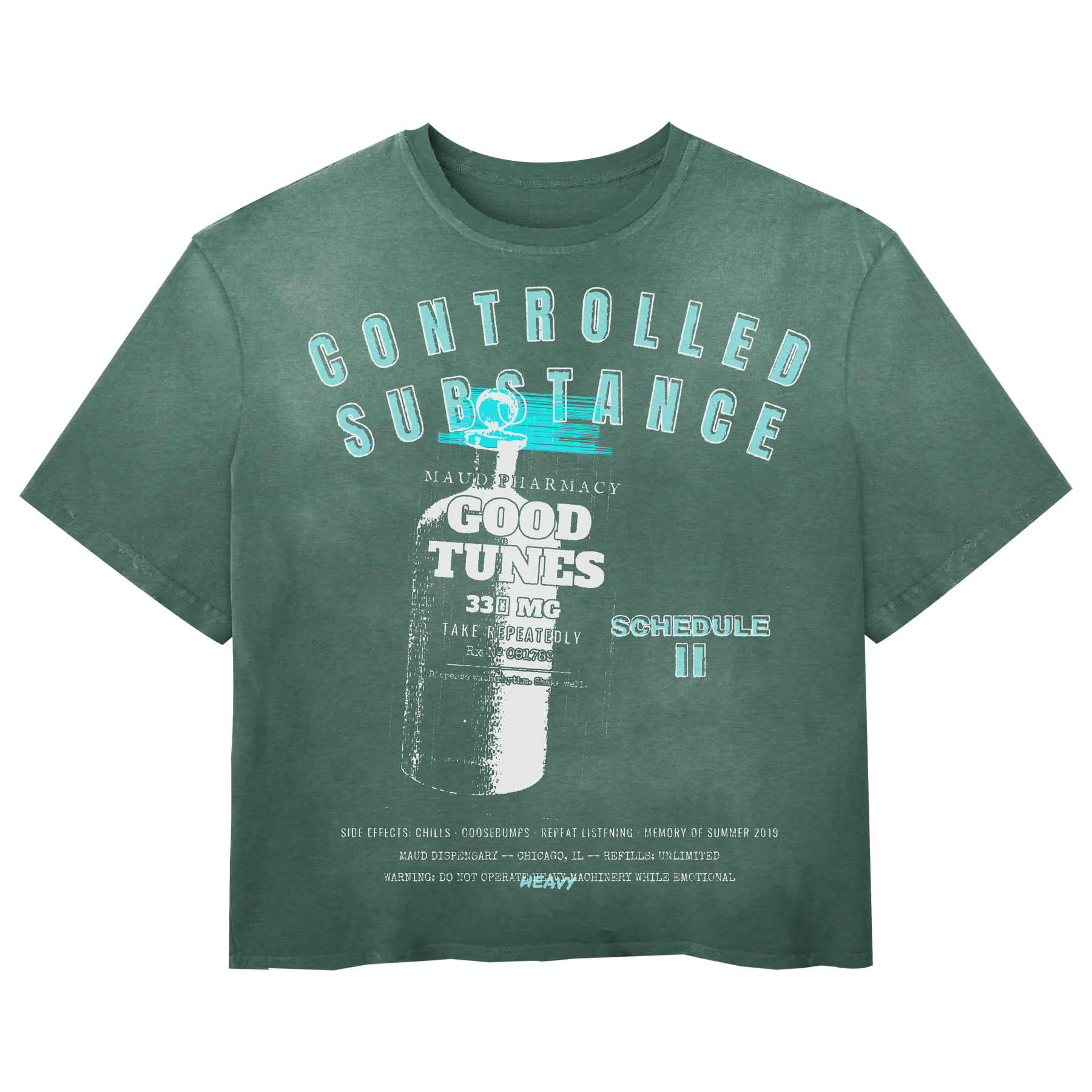 Schedule II Tee - Green - Front