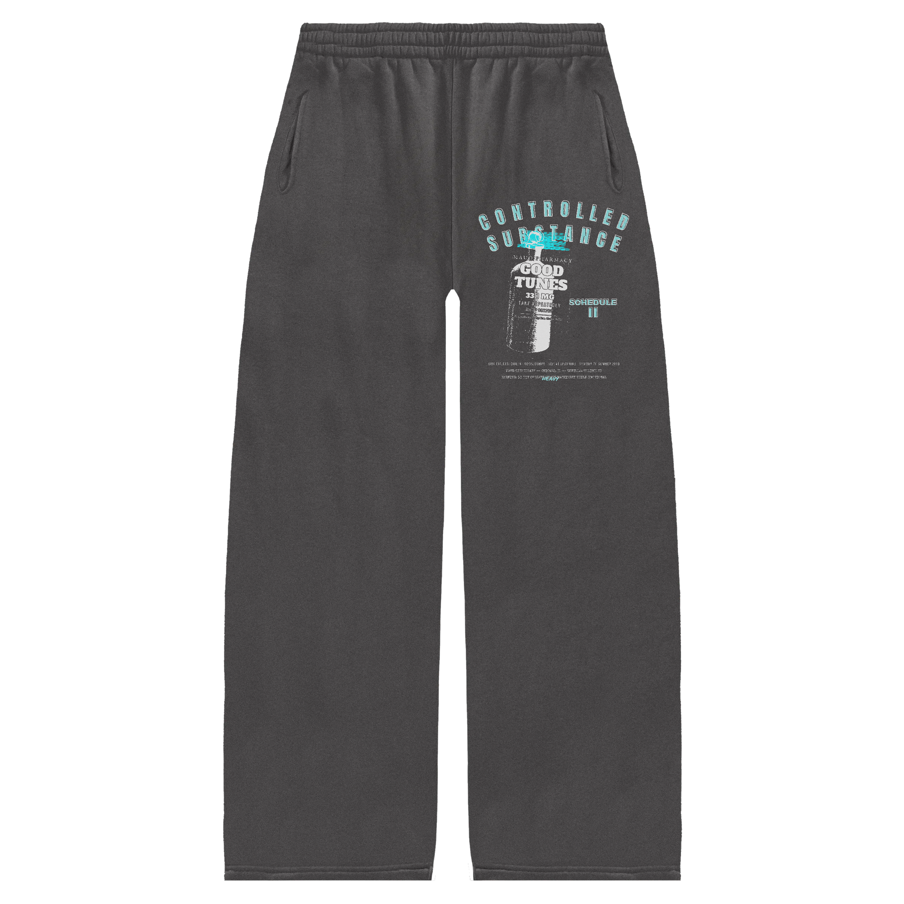 Schedule II Baggy Sweatpants - Grey - Front