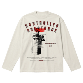 Schedule II Baggy L/S Tee - Off White - Front