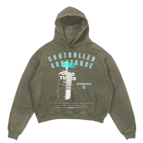 Schedule II Hoodie - Olive - Front