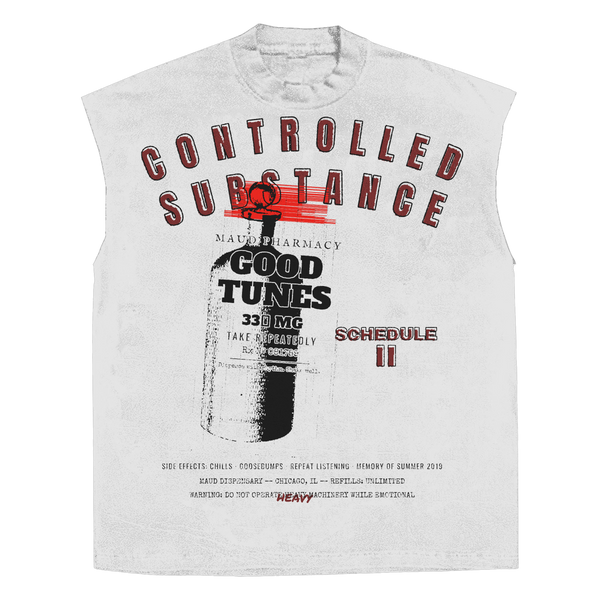Schedule II Sleeveless Tee - White - Front