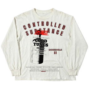 Schedule II L/S Tee - White - Front