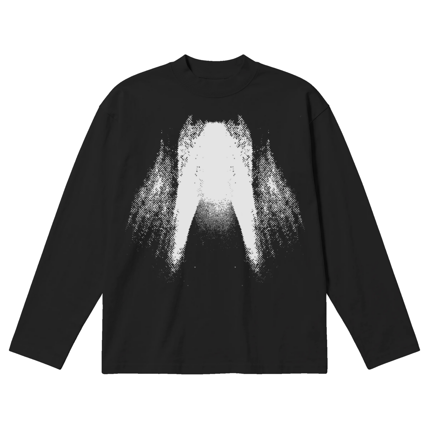 St Ghost Baggy L/S Tee - Black - Front