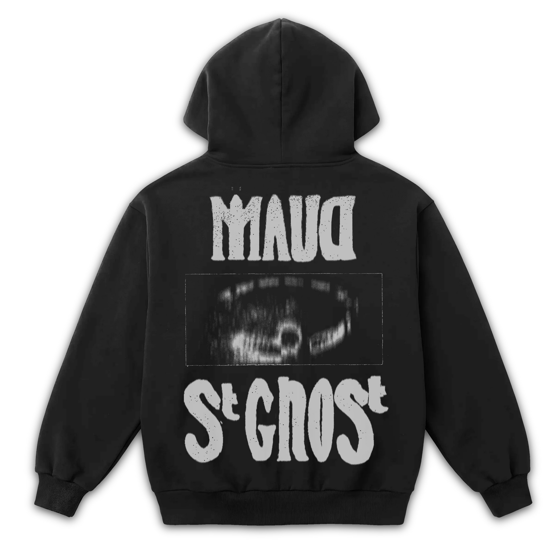 St Ghost Zip Up - Black - Back