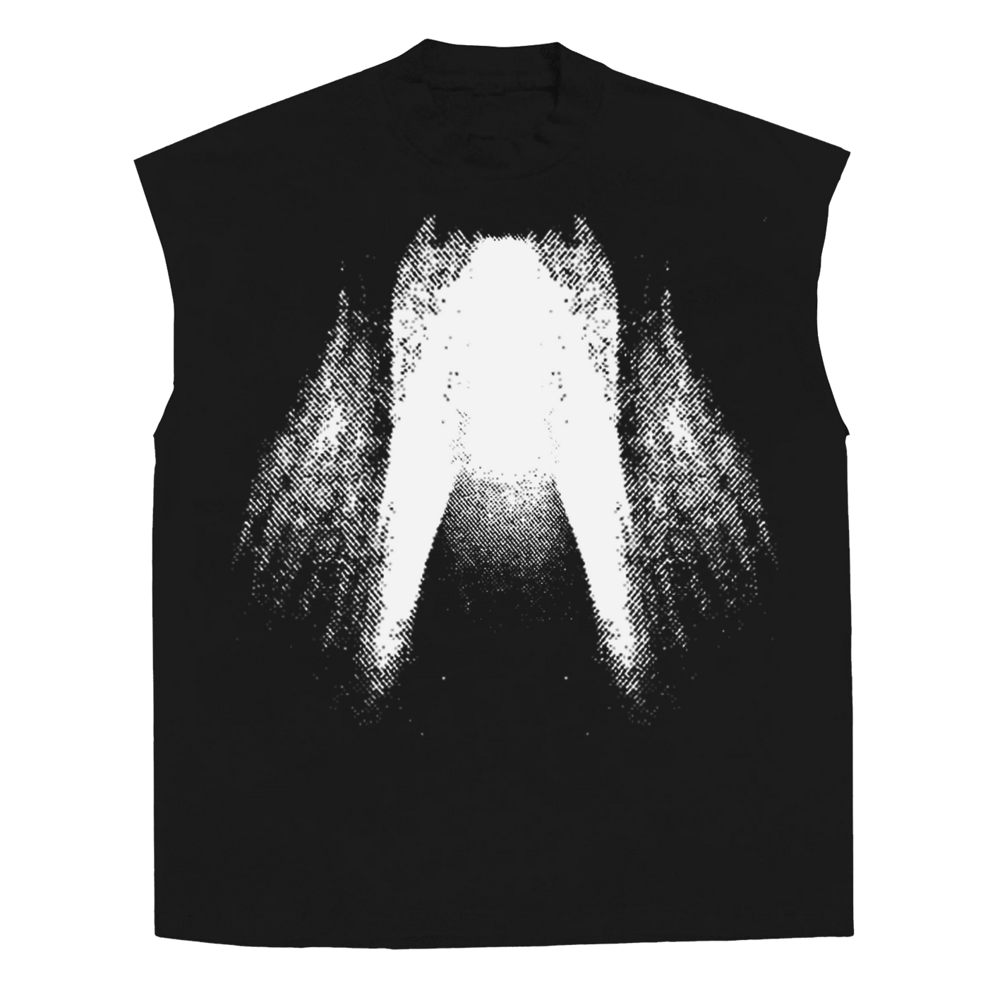St Ghost Sleeveless Tee - Black - Front