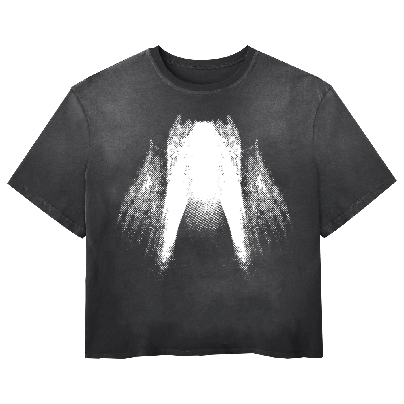 St Ghost Tee - Black - Front
