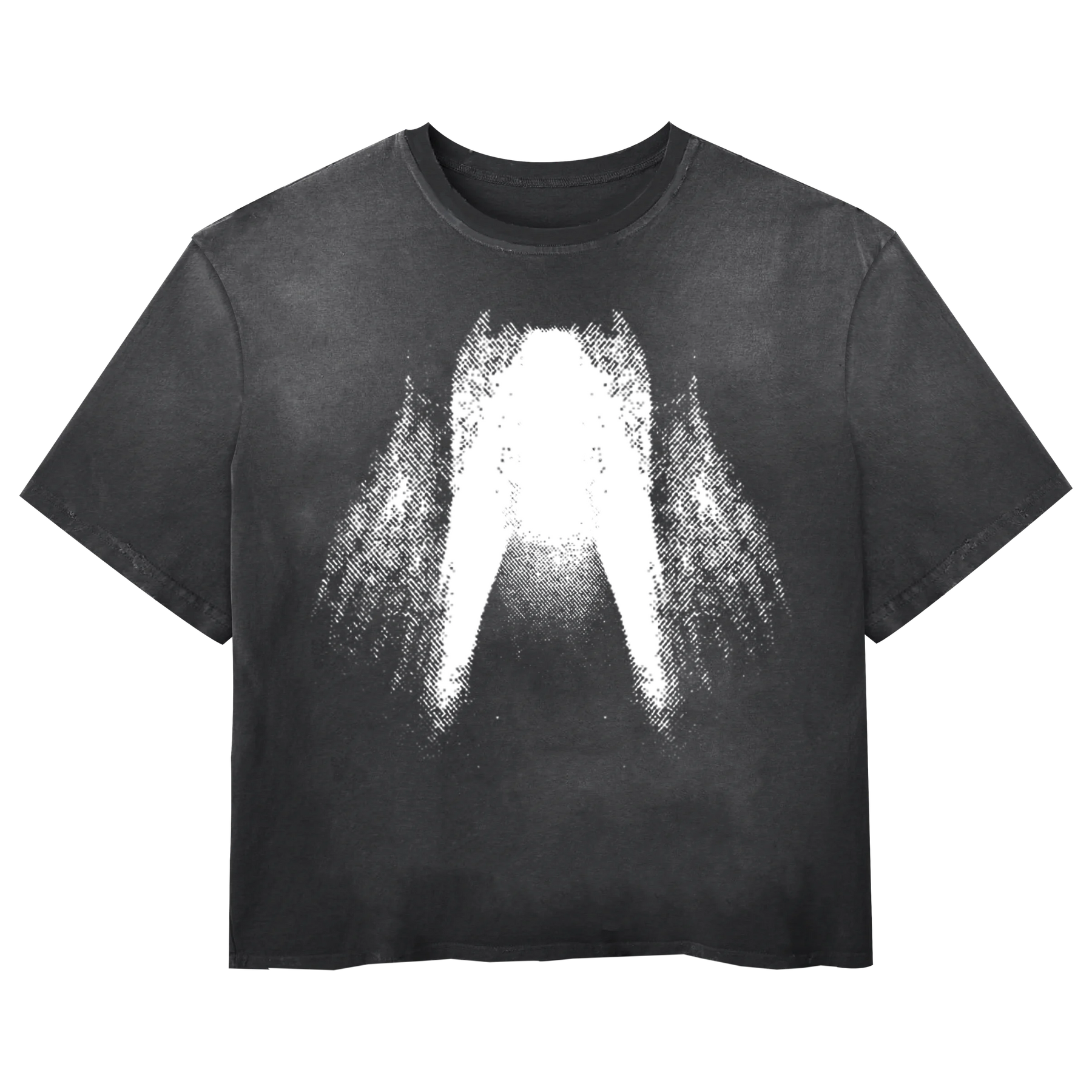St Ghost Tee - Black - Front