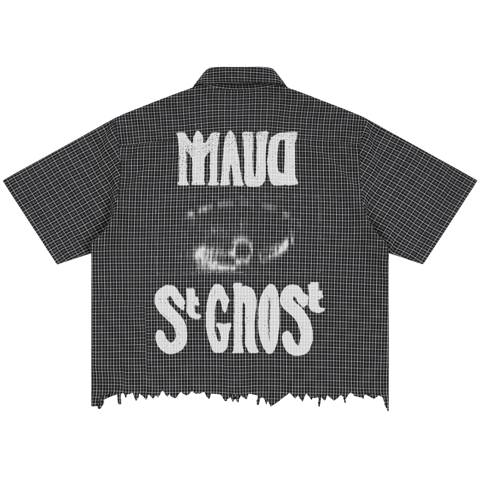 St Ghost Distress Button Up - Back