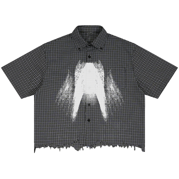 St Ghost Distress Button Up - Front