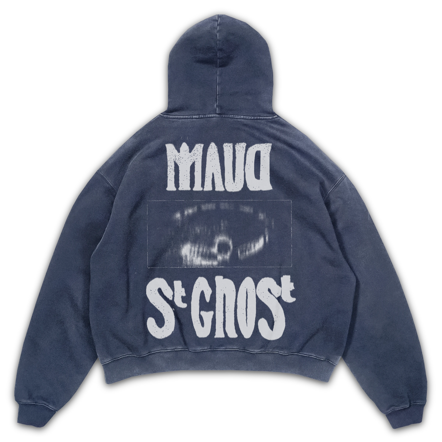 St Ghost Hoodie - Blue - Back