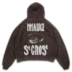 St Ghost Hoodie - Brown - Back
