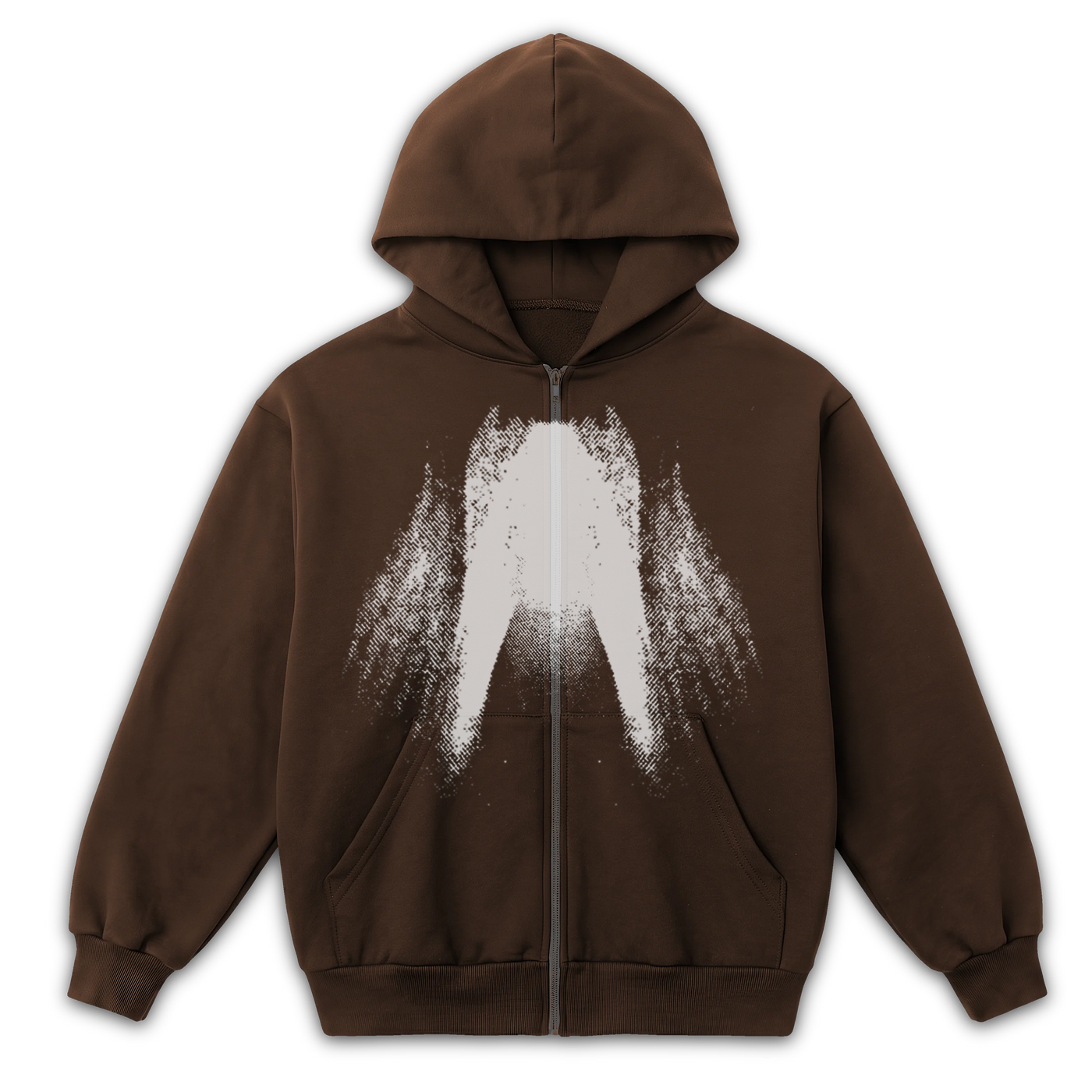 St Ghost Zip Up - Brown - Front