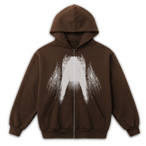 St Ghost Zip Up - Brown - Front