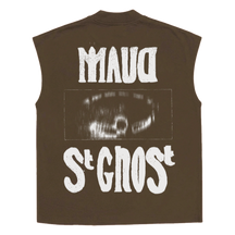 St Ghost Sleeveless Tee - Brown - Back