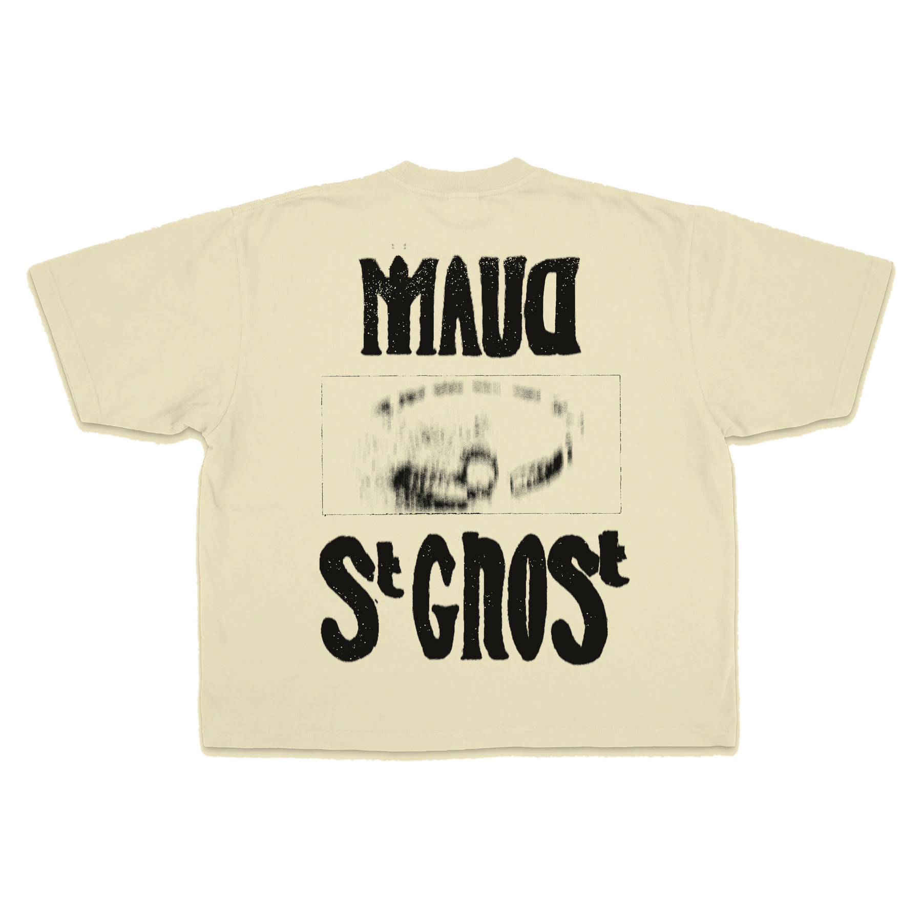 St Ghost Drop Tee - Cream - Back