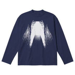 St Ghost Baggy L/S Tee - Blue - Front