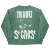 St Ghost L/S Tee - Green - Back