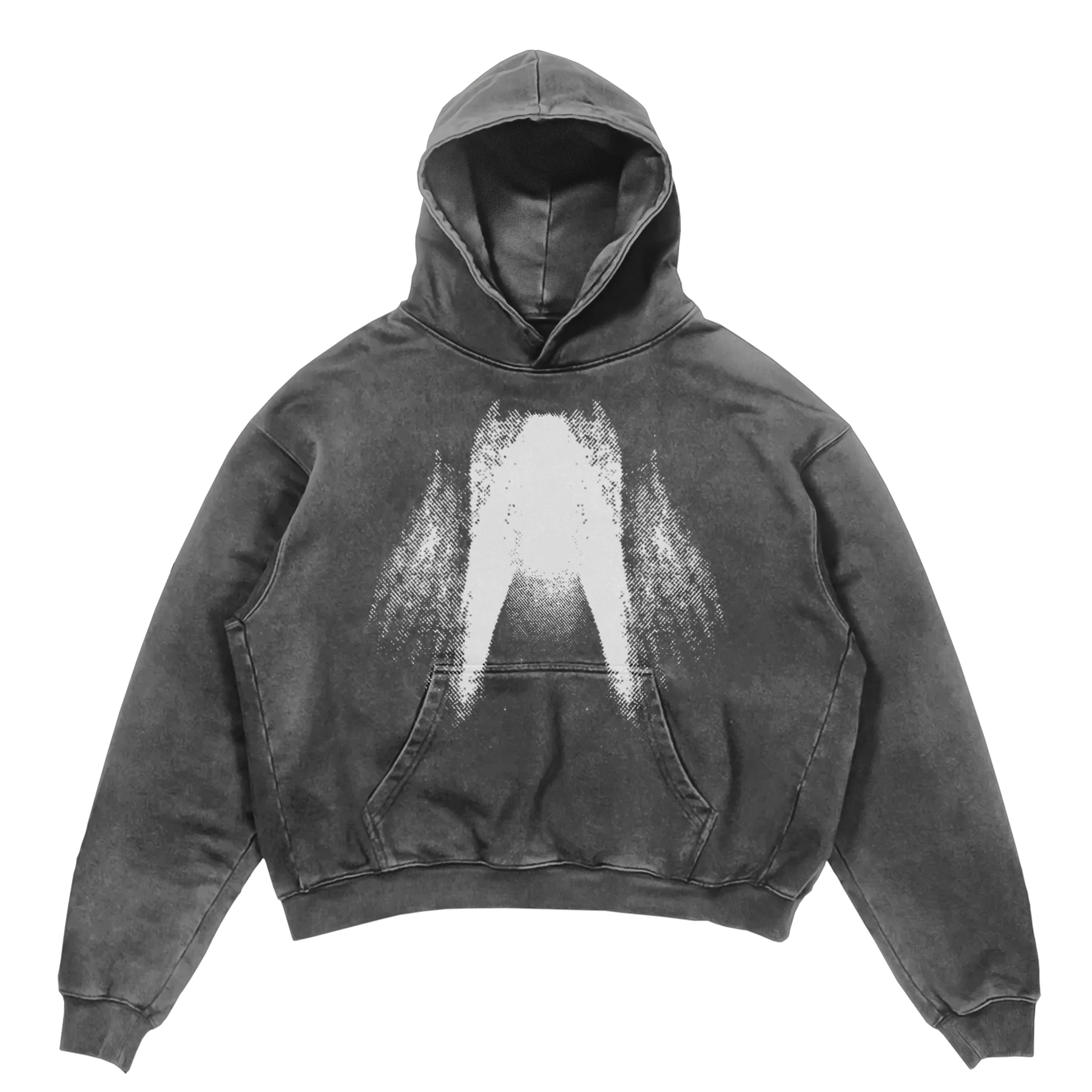 St Ghost Hoodie - Grey - Front