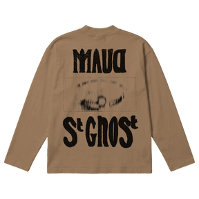 St Ghost Baggy L/S Tee - Latte - Back
