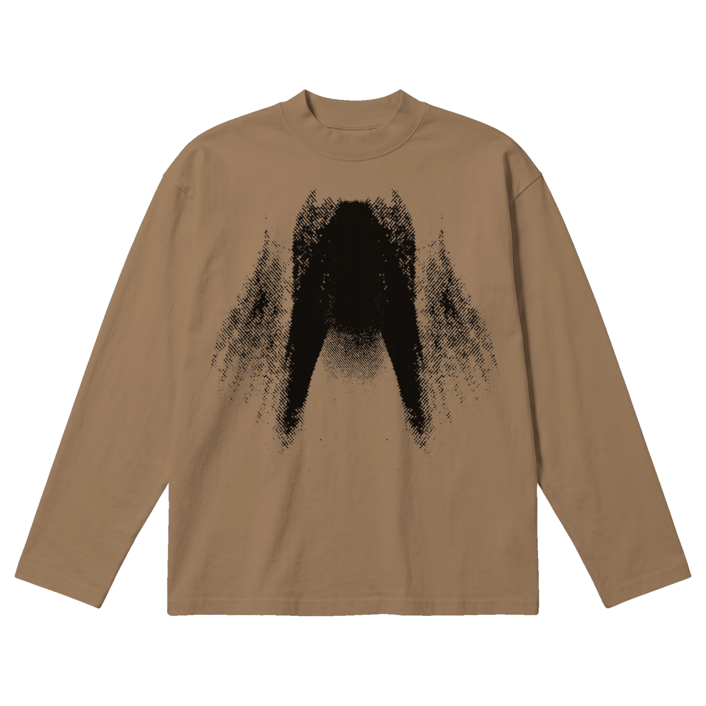 St Ghost Baggy L/S Tee - Latte - Front