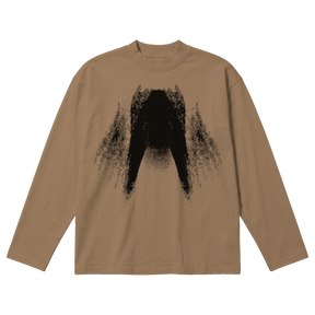 St Ghost Baggy L/S Tee - Latte - Front