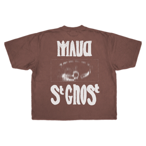 St Ghost Drop Tee - Mocha - Back
