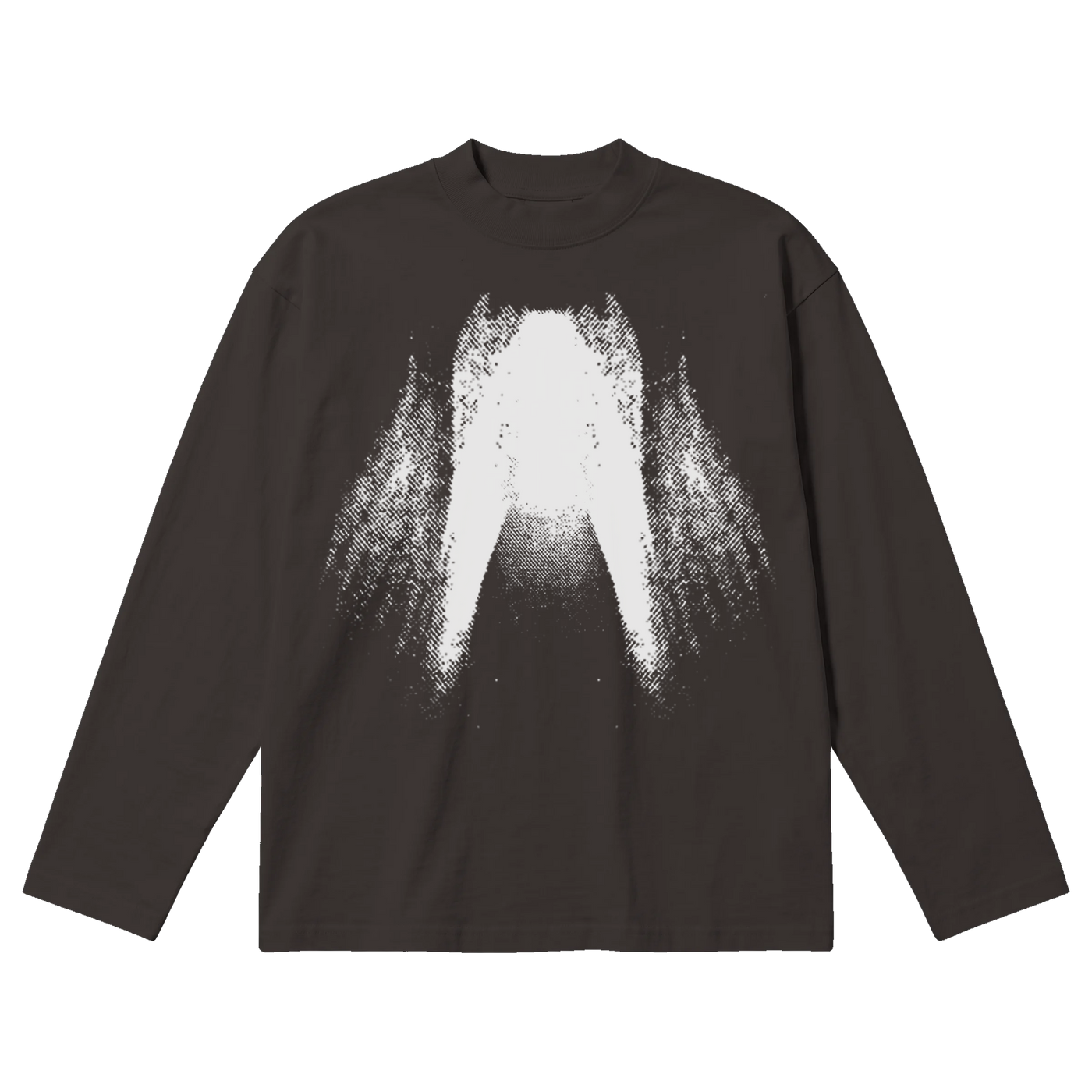 St Ghost Baggy L/S Tee - Off Black - Front