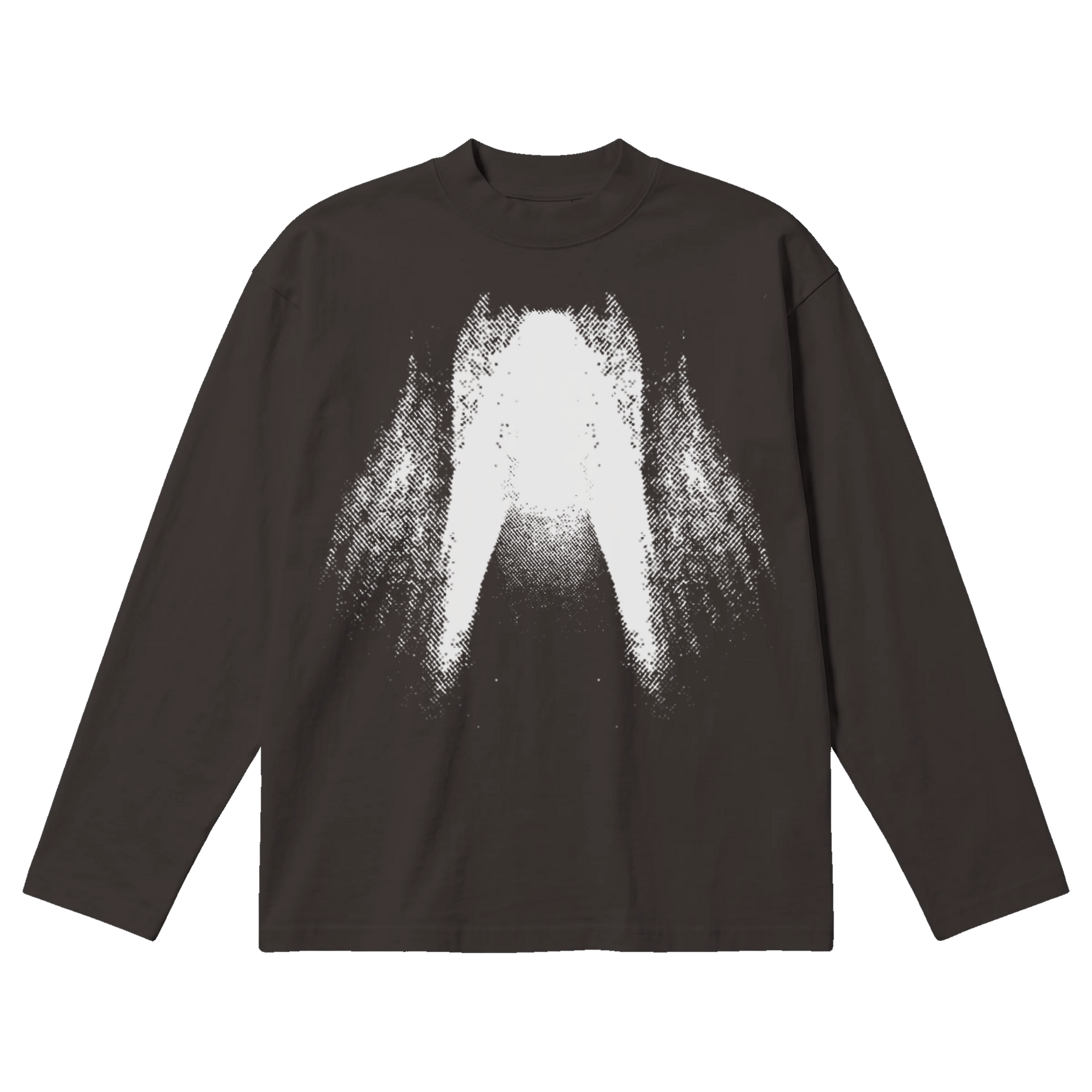 St Ghost Baggy L/S Tee - Off Black - Front