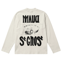 St Ghost Baggy L/S Tee - Off White - Back