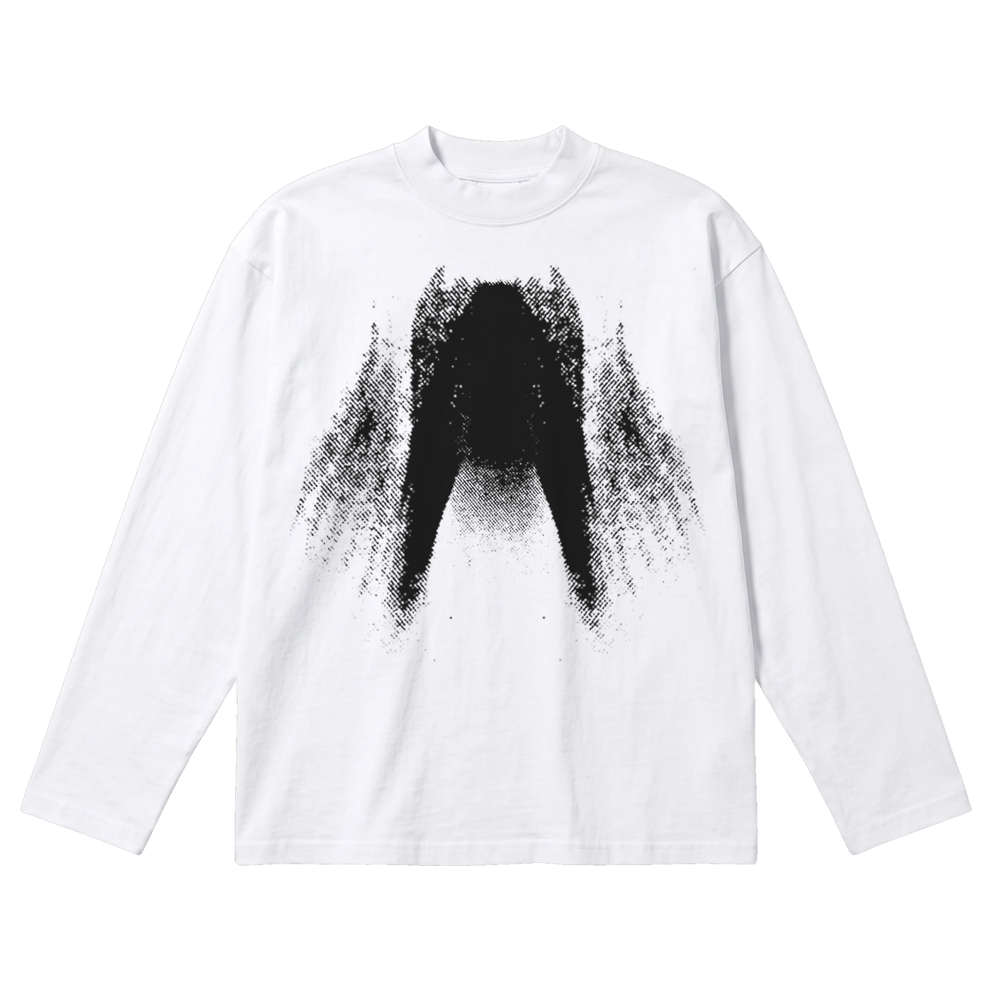 St Ghost Baggy L/S Tee - White - Front