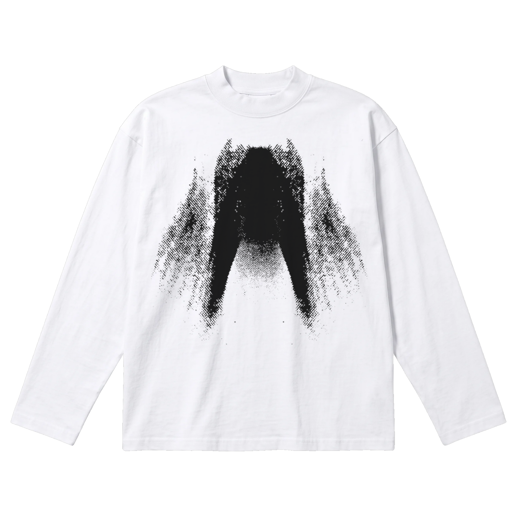 St Ghost Baggy L/S Tee - White - Front