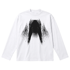 St Ghost Baggy L/S Tee - White - Front
