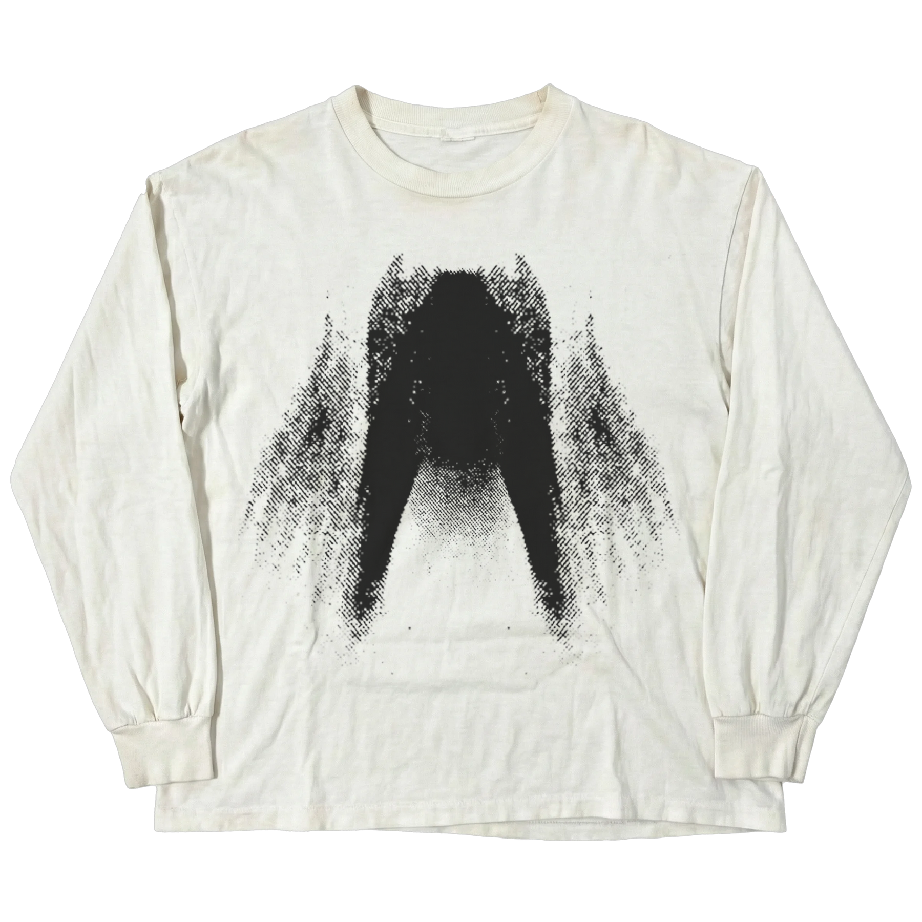 St Ghost L/S Tee - White - Front