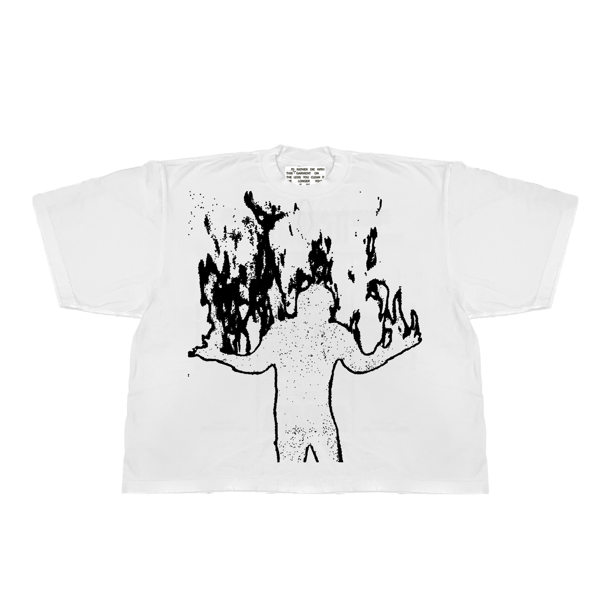 BURNT OUT TEE (WHITE)