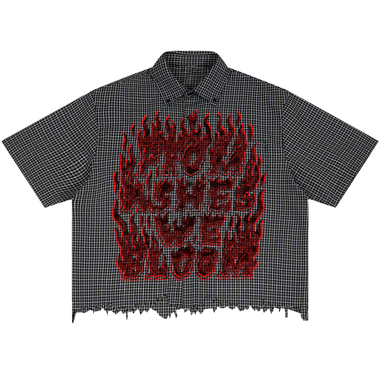 Bloom Distress Button Up