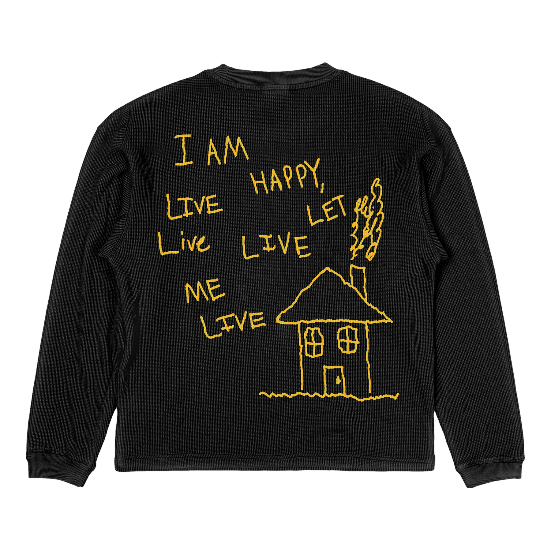 Be Happy Thermal - Black - Back