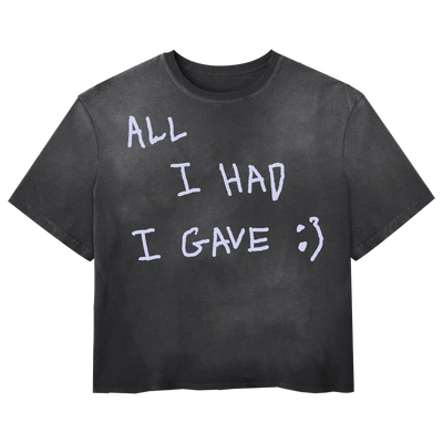 Be Happy Tee - Black - Front