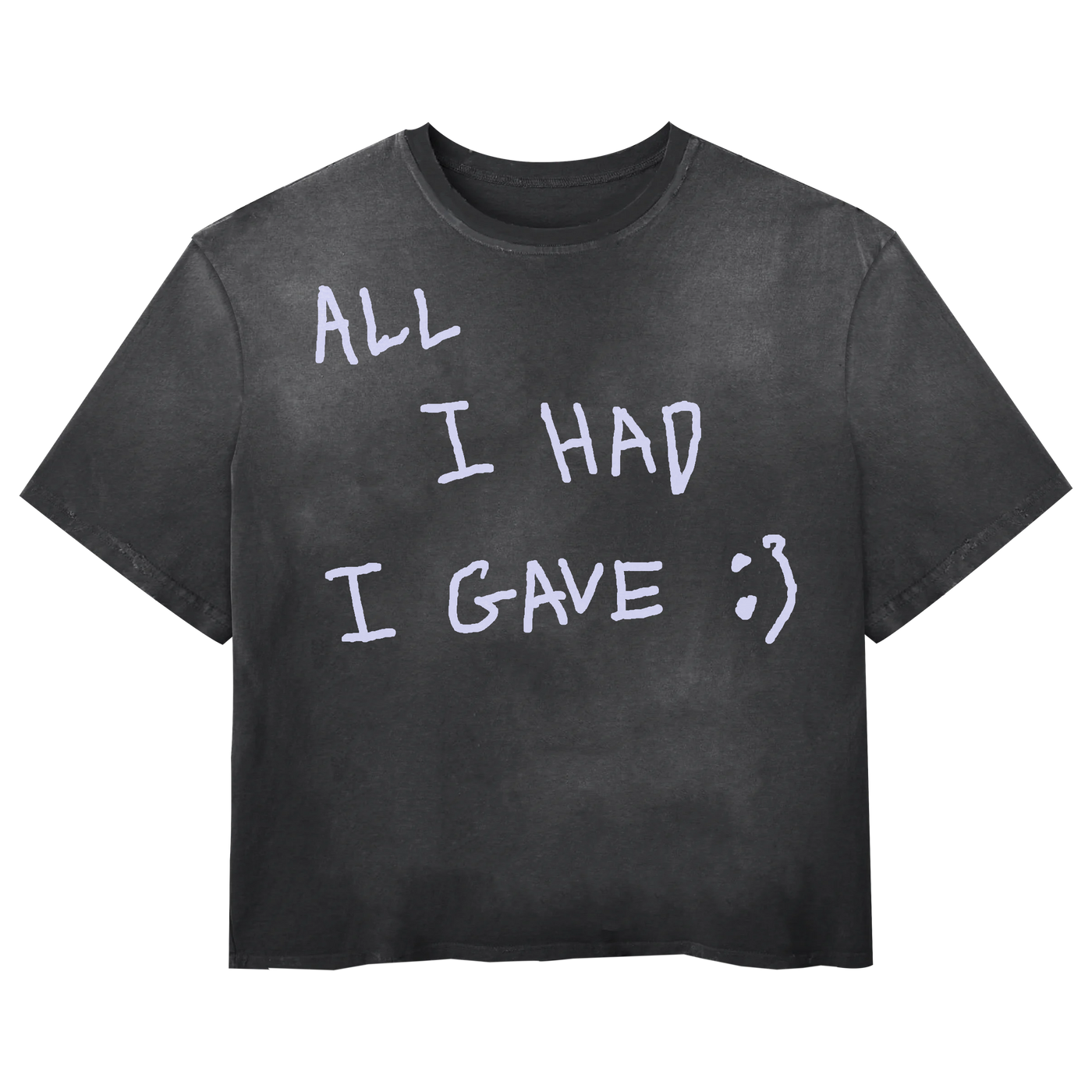 Be Happy Tee - Black - Front