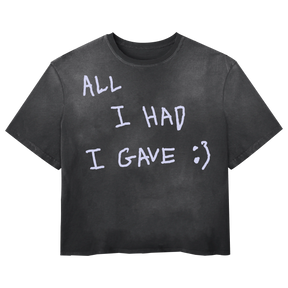 Be Happy Tee - Black - Front