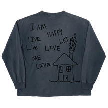 Be Happy L/S Tee - Blue - Back