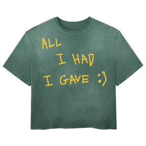 Be Happy Tee - Green - Front