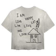 Be Happy Tee - White - Back